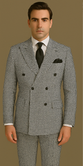Rossi Man Milano RM1588 – Men's Modern 3-Piece Slim Fit Suit | Stylish Formal Outfit
