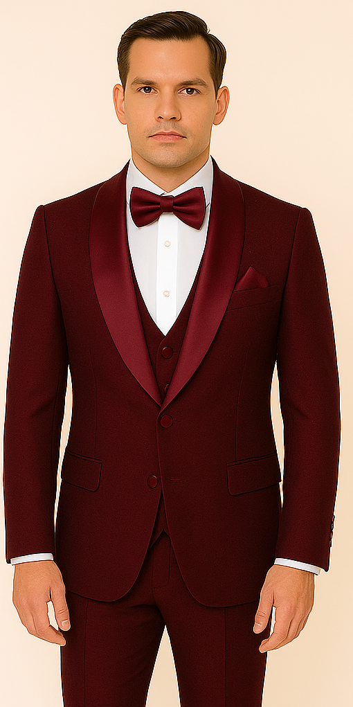 Rossi Man RM1253 – Formal 3-Piece Smoking Style Tuxedo for Men 5   - from alligatorwarehouse.com