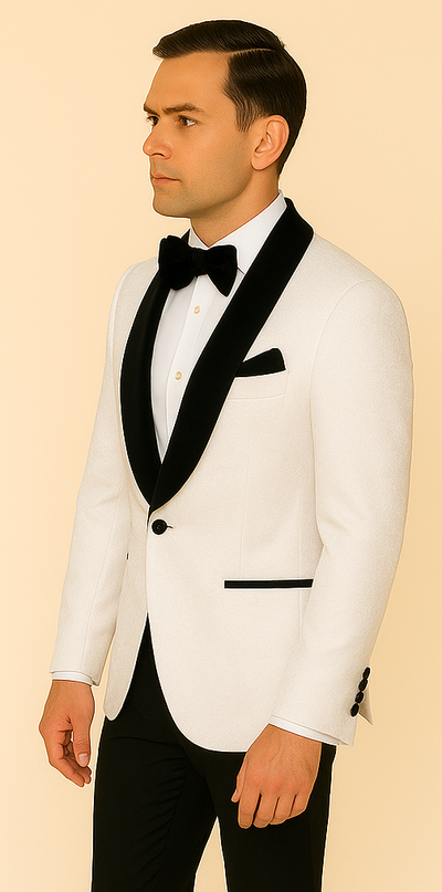 Rossi Man RM1449 – Formal 3-Piece Smoking Style Tuxedo for Men 4   - from alligatorwarehouse.com