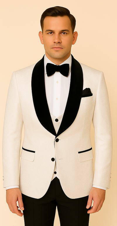 Rossi Man RM1449 – Formal 3-Piece Smoking Style Tuxedo for Men 5   - from alligatorwarehouse.com