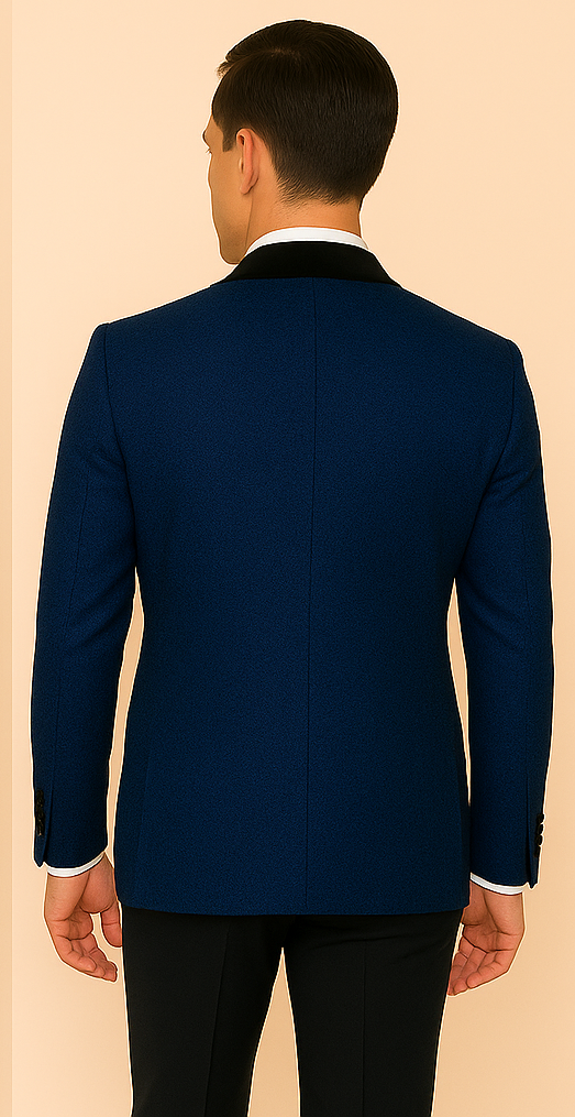 Rossi Man RM1483 – Slim Fit Smoking Style 3-Piece Tuxedo for Men