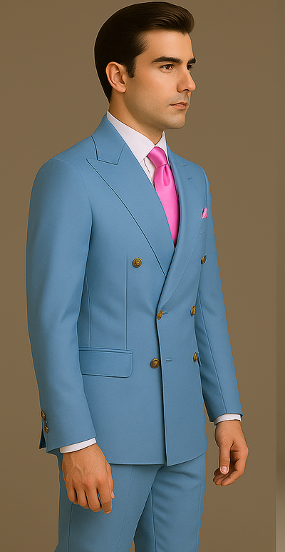 Rossi Man RM1771 – Sophisticated Milano Slim Fit Suit for Men | Premium Formal 3   - from alligatorwarehouse.com