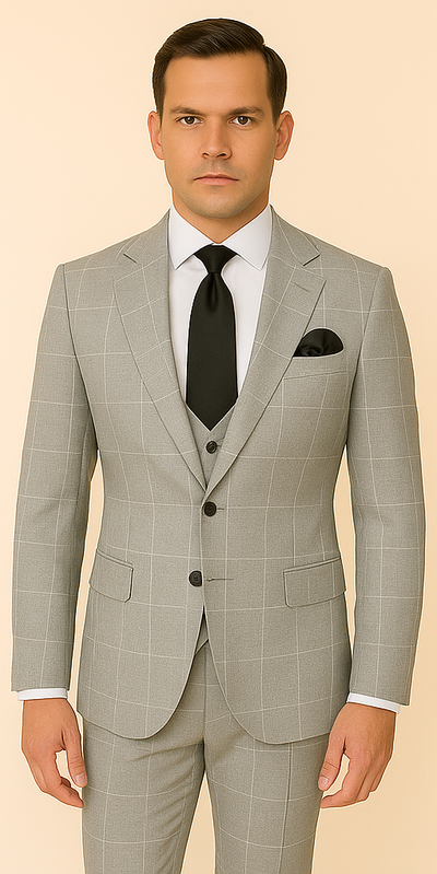 Rossi Man RM1851 Tom – Men's Slim Fit Suit for Modern Elegance 5   - from alligatorwarehouse.com