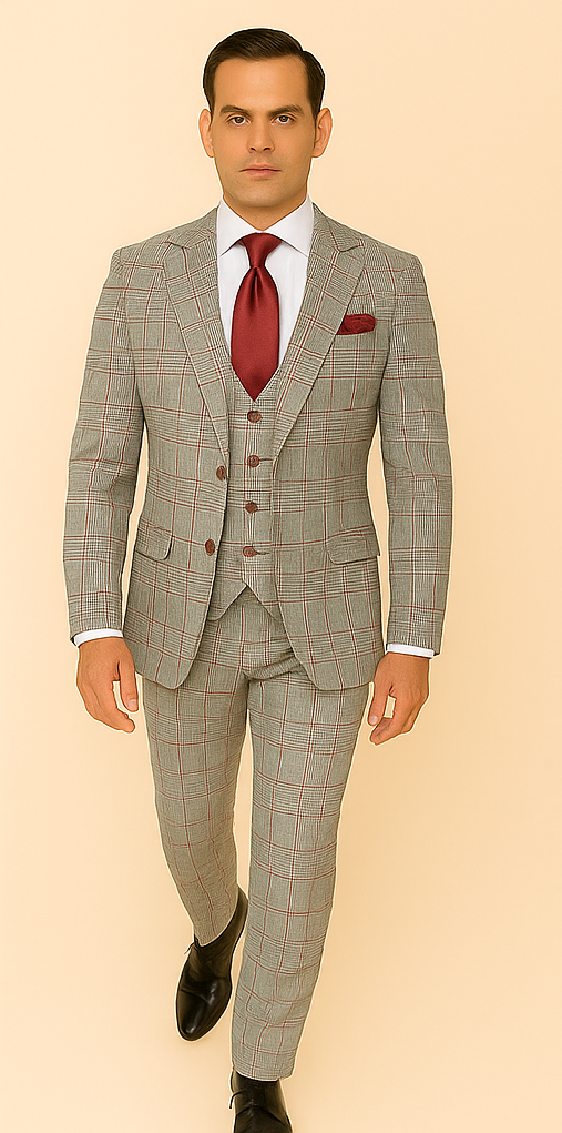 Rossi Man RM1854 Tom – Men's Slim Fit Suit for Men 2   - from alligatorwarehouse.com