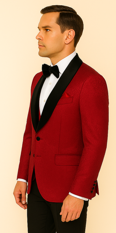 Rossi Man RM1448 – Elegant Smoking Style 3-Piece Tuxedo Set for Men 4   - from alligatorwarehouse.com