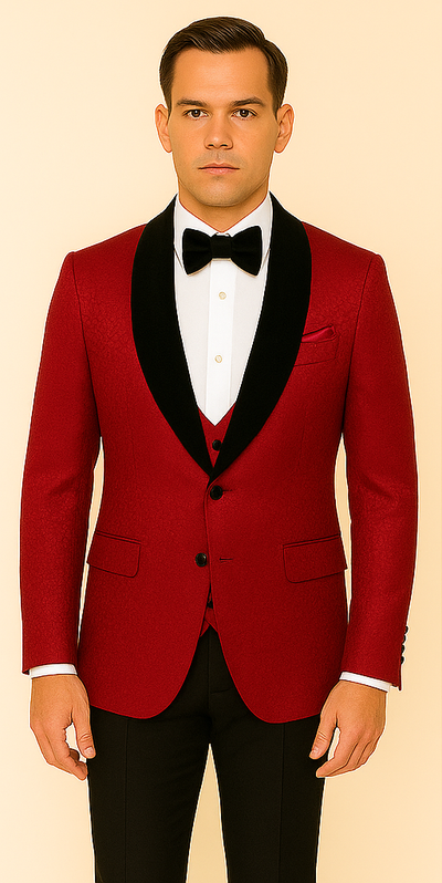 Rossi Man RM1448 – Elegant Smoking Style 3-Piece Tuxedo Set for Men 5   - from alligatorwarehouse.com