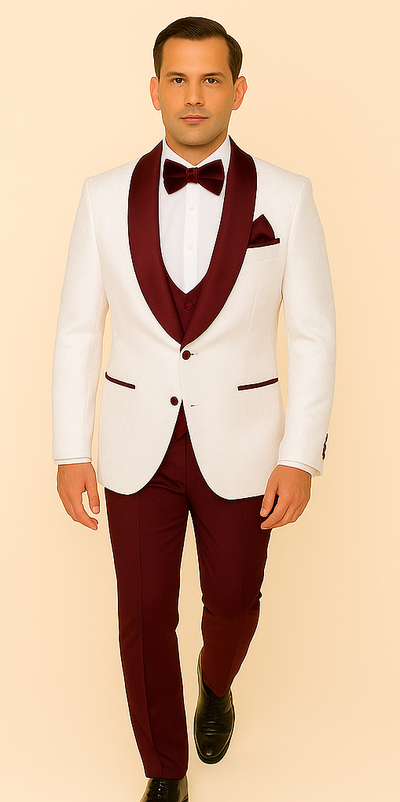 Rossi Man RM1480 – Men's 3-Piece Smoking Style Tuxedo Suit for Formal 2   - from alligatorwarehouse.com