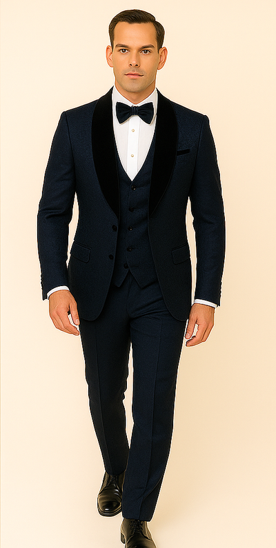 Rossi Man RM1445 – Classic Smoking Style 3-Piece Formal Tuxedo for Men 2   - from alligatorwarehouse.com