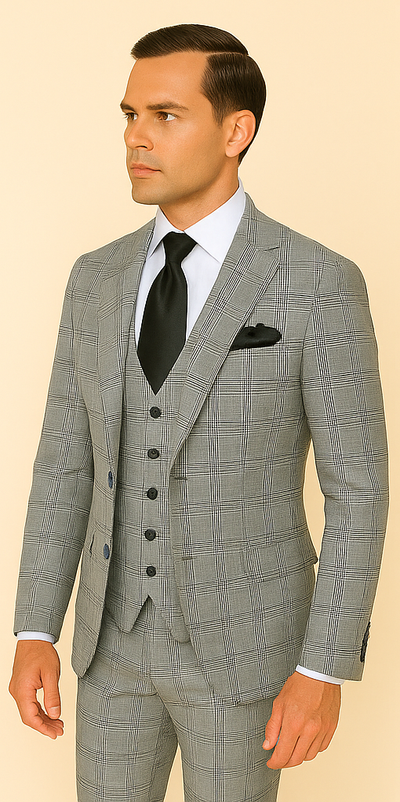 Rossi Man Tom RM1855 – Elegant Men's Tailored Suit for Formal Occasions 4   - from alligatorwarehouse.com