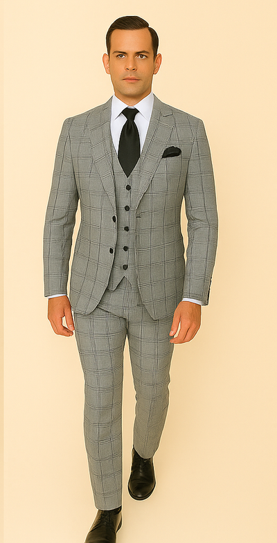 Rossi Man Tom RM1855 – Elegant Men's Tailored Suit for Formal Occasions 2   - from alligatorwarehouse.com