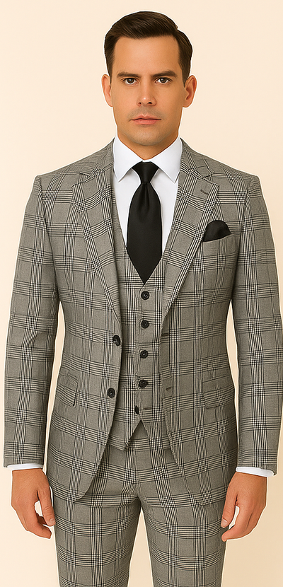 Rossi Man Tom RM1855 – Elegant Men's Tailored Suit for Formal Occasions 5   - from alligatorwarehouse.com