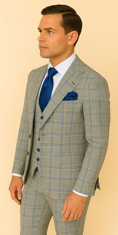 Rossi Man Tom RM1856 – Modern Fit 2-Piece Suit for Stylish Men 4   - from alligatorwarehouse.com