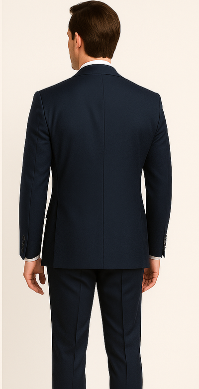 Rossiman Men's Blue Slim Fit Suit – Modern Tailored Formalwear 3 SKU#58642  - from alligatorwarehouse.com