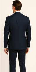 Rossiman Men's Blue Slim Fit Suit – Modern Tailored Formalwear