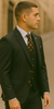 Rossiman Black Suit for Men – Classic 1-Button Peak Lapel Jacket & Double-Breasted Vest 4 SKU#58165  - from alligatorwarehouse.com
