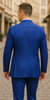 Rossiman Royal Blue Suit for Men – Classic 1-Button Peak Lapel Jacket & Double-Breasted Vest 3 SKU#58169  - from alligatorwarehouse.com
