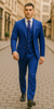 Rossiman Royal Blue Suit for Men – Classic 1-Button Peak Lapel Jacket & Double-Breasted Vest 5 SKU#58169  - from alligatorwarehouse.com