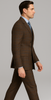 Rossiman Brown & Blue Vintage Glen Plaid Suit with Windowpane Pattern 4   - from alligatorwarehouse.com