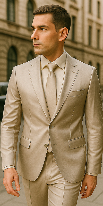 Rossiman Men’s Gray Shiny Sateen Suit – Sleek & Modern Formalwear 4 SKU#61577  - from alligatorwarehouse.com