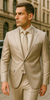 Rossiman Men’s Gray Shiny Sateen Suit – Sleek & Modern Formalwear 4 SKU#61577  - from alligatorwarehouse.com