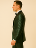 Rossiman Men’s Green Sateen Suit – Glossy Finish with Modern Flair 4 SKU#61575  - from alligatorwarehouse.com