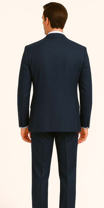 Rossiman Men’s Formal Blue Suit – Slim Fit Design with Vest and Trousers 3 SKU#58654  - from alligatorwarehouse.com