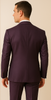 Rossiman Men’s Plum Purple Suit – Gold Buttoned Double-Breasted Elegance 3 SKU#61424  - from alligatorwarehouse.com