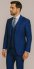 Rossiman Men’s Royal Blue Slim Fit Suit – Sophisticated Double-Breasted Design 4 SKU#58645  - from alligatorwarehouse.com