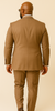 Rossiman Men’s Tan Suit – Gold Buttons & Double-Breasted Vest Elegance 2 SKU#61360  - from alligatorwarehouse.com