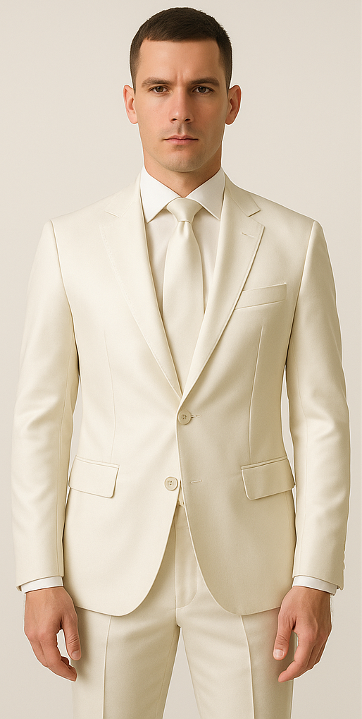 Rossiman Men’s Royal Blue Glossy Sateen Suit – Bold & Refined Look 1 SKU#61581  - from alligatorwarehouse.com