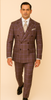 Rossiman Plaid Suit – Gray & Lavender Textured Windowpane Double-Breasted Suit 4   - from alligatorwarehouse.com