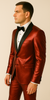Rossiman Men’s Red Sateen Suit – Glossy Finish Bold Formalwear 4 SKU#61576  - from alligatorwarehouse.com