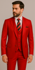 Rossiman Men’s Red Slim Fit Suit – Stylish Double-Breasted Jacket 4 SKU#58646  - from alligatorwarehouse.com