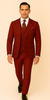 Rossiman Suit – Red & Blue Plaid Windowpane Double-Breasted Suit for Men 5   - from alligatorwarehouse.com
