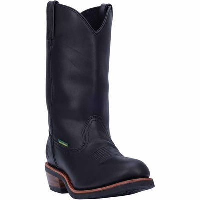 Dan Post Mens Albuquerque 12 Round Toe Black Leather Cowboy Boot 4 DP69680_7_D  - from alligatorwarehouse.com