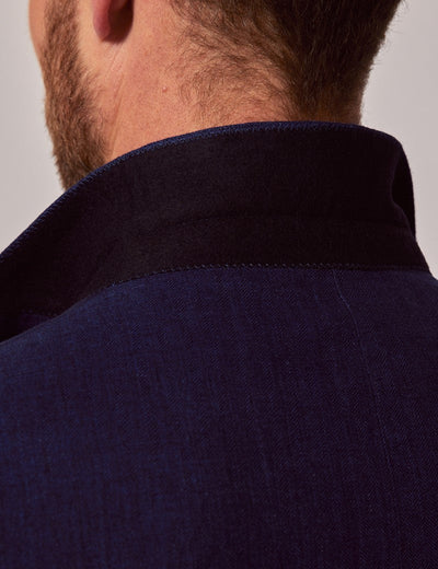 Mens Linen Suit For Beach Wedding - Summer Suit in Navy Blue 10 8X-7211  - from alligatorwarehouse.com