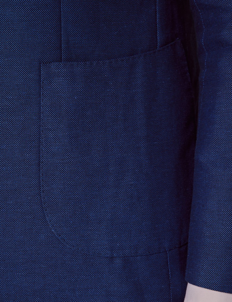 Mens Linen Suit For Beach Wedding - Summer  Slim Suit in Royal Blue 4 6X-8669  - from alligatorwarehouse.com