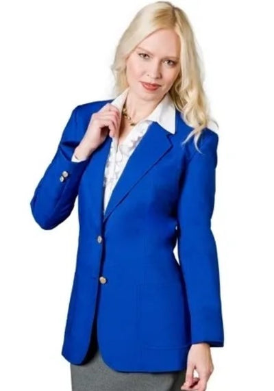 Executive Apparel Ultralux Women's Royal Blue Blazer Jacket 1   - from alligatorwarehouse.com