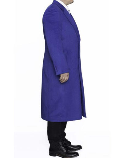 Full Length Royal Blue Wool Dress Ankle length Top Coat/Overcoat 3   - from alligatorwarehouse.com