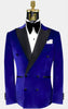 Double Breasted Tuxedo - Velvet Tuxedo Dinner Jacket In Black - Navy - Emerald Green - Burgundy 4   - from alligatorwarehouse.com