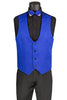 Men's Slim Fit Vested Paisley Royal Blue Tuxedo 4   - from alligatorwarehouse.com