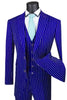Mens Vested Gangster Pinstripe 1920's Suit in Blue 9 SO1V2RS-9_BLUE_36S  - from alligatorwarehouse.com