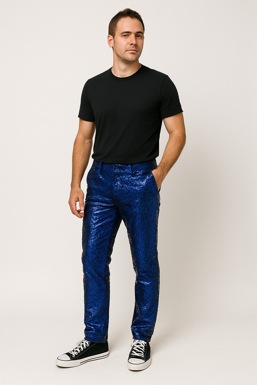 Mens Sequin Pants - Royal Dress Party Pants