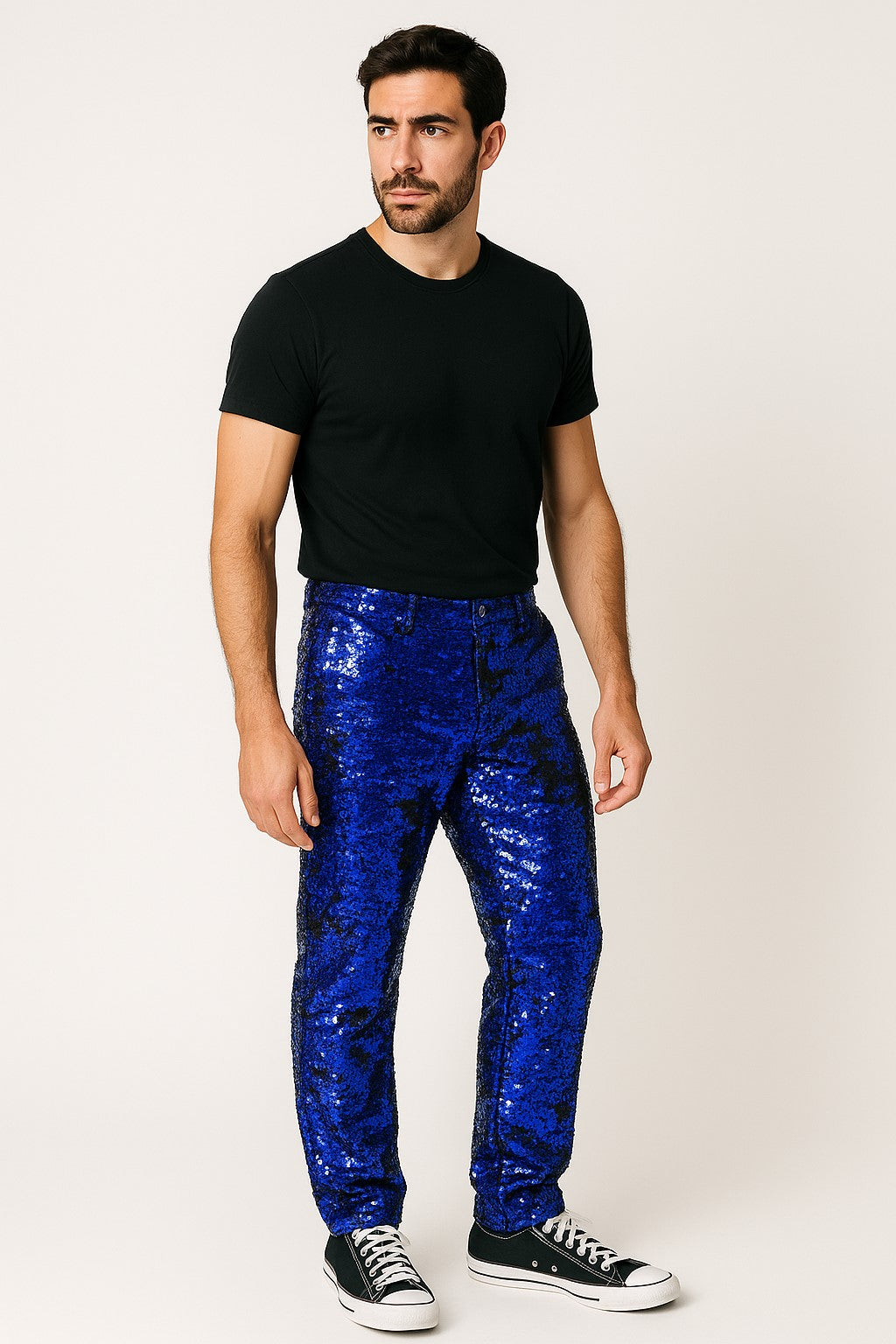 Mens Sequin Pants - Royal Dress Party Pants