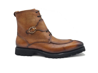 Rugged Split Toe Lace-up Boot 2 KB480-03COGNAC75  - from alligatorwarehouse.com