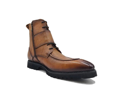 Rugged Split Toe Lace-up Boot 3 KB480-03COGNAC75  - from alligatorwarehouse.com
