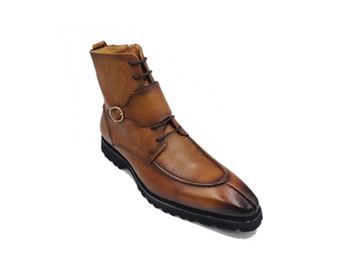 Rugged Split Toe Lace-up Boot 4 KB480-03COGNAC75  - from alligatorwarehouse.com