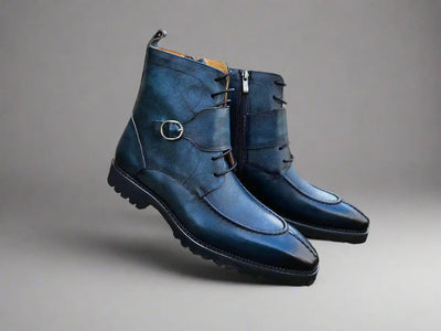 Rugged Split Toe Lace-up Boot 6 KB480-03COGNAC75  - from alligatorwarehouse.com