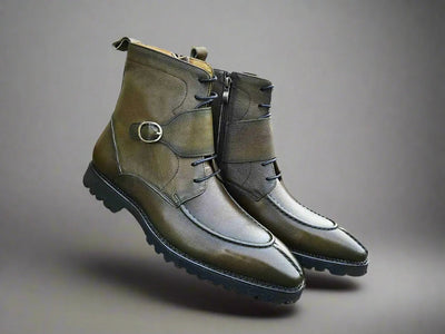 Rugged Split Toe Lace-up Boot 17 KB480-03COGNAC75  - from alligatorwarehouse.com