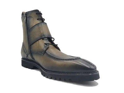 Rugged Split Toe Lace-up Boot 22 KB480-03COGNAC75  - from alligatorwarehouse.com